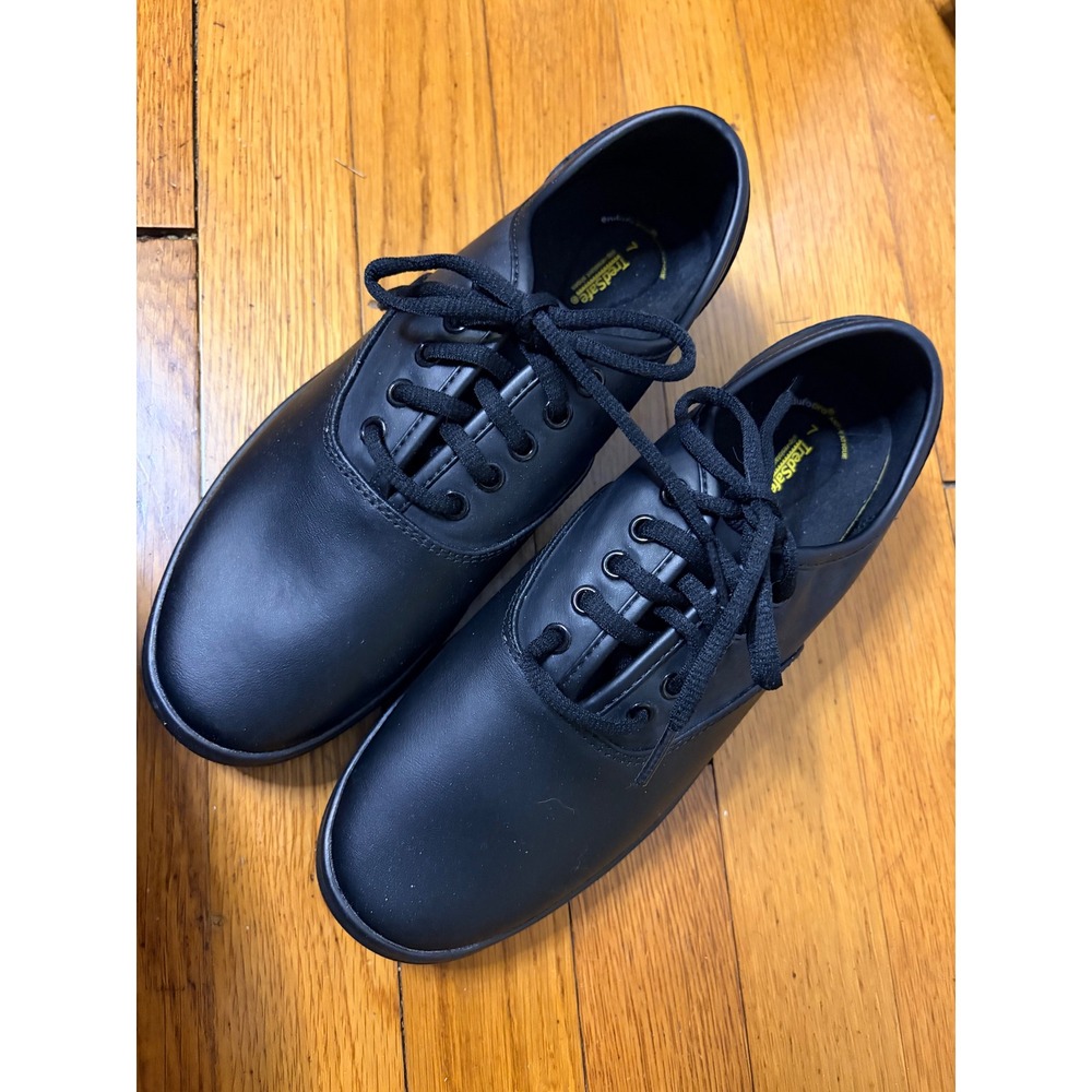 TredSafe Women's Solid‎ Black Lace-Up Comfort Work Shoes Size 7 Workwear